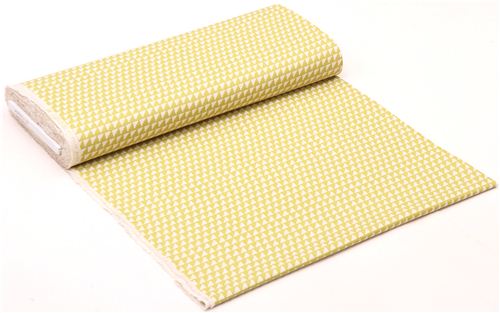 chartreuse steps stairs geo Canvas fabric Framework Kokka 3