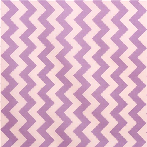 chevron Riley Blake laminate fabric lavender white 3