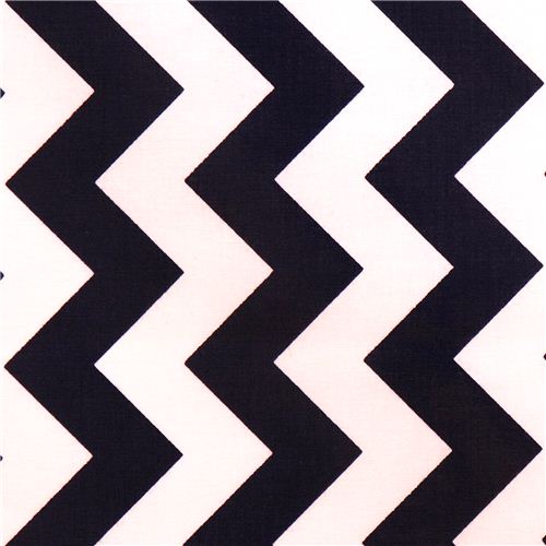 chevron Riley Blake laminate fabric navy white 1