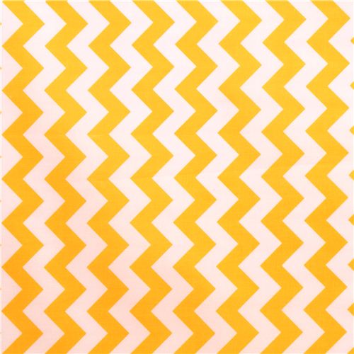 chevron Riley Blake laminate fabric yellow white 2