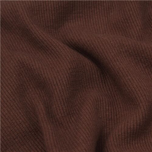 chocolate brown cuffing tubular ribbed knit fabric Fabric