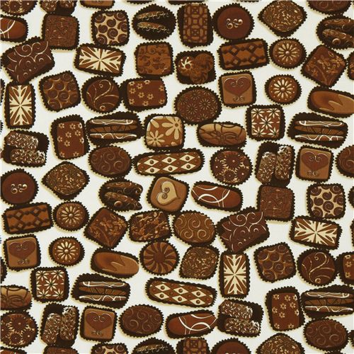 chocolate praline fabric de Robert Kaufman 2