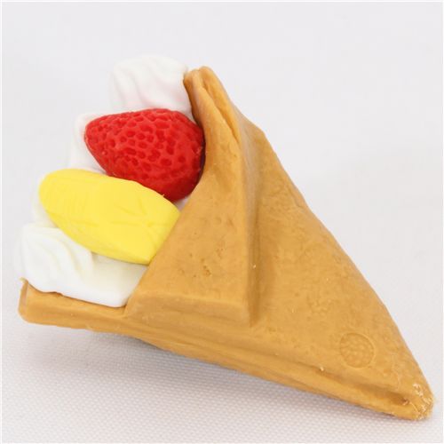 chocolate strawberry crepe eraser from Japan by Iwako modeS4u