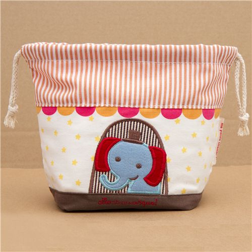 circus elephant fabric thermo lunch bag for bento boxes 1