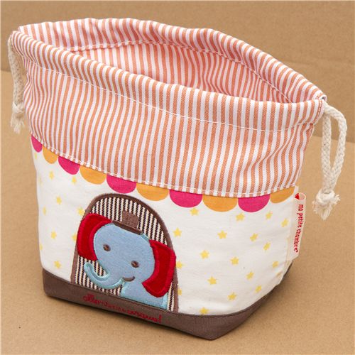 Circus Elephant Fabric Thermo Lunch Bag For Bento Bo Bags Circus Elephant Fabric Thermo Lunch Bag For Bento Bo 2