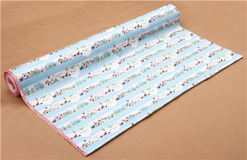 colorful Gigantic Turnip fairy tale oxford fabric by Kokka 3