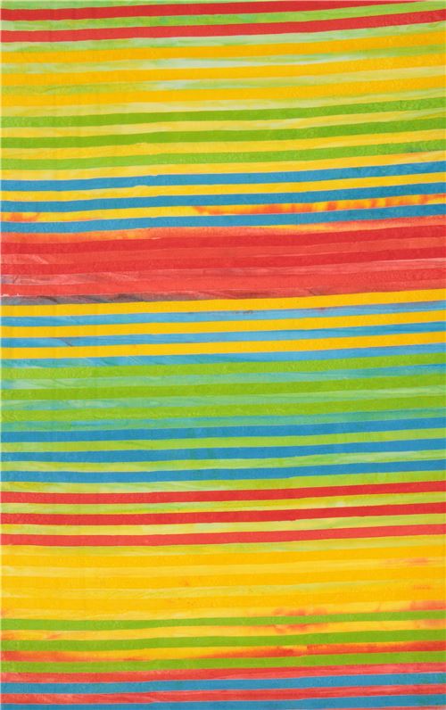 colorful Robert Kaufman stripe tie dye Batik look fabric Elements 2
