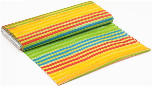 colorful Robert Kaufman stripe tie dye Batik look fabric Elements 4