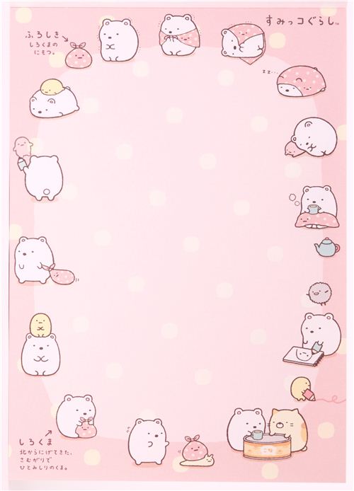 colorful Sumikkogurashi animals in corner Note Pad - Memo Pads ...