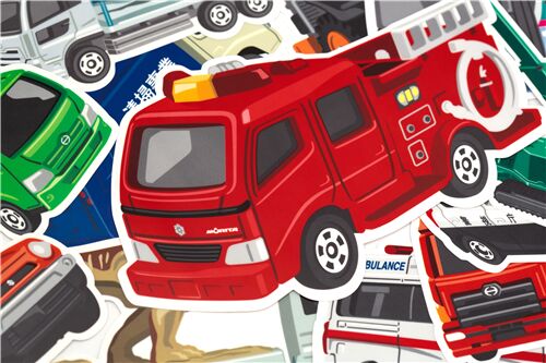 colorful ambulance bus big stickers by Kamio Japan 6