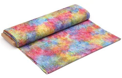  Tissu  Timeless Treasures batik  ultra large multicolore 