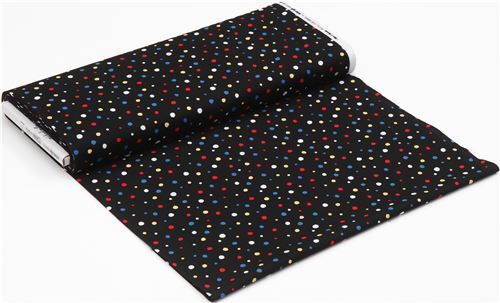Fat Quarter (50 x 56 cm) - colorful dot fabric by Michael Miller in black 6