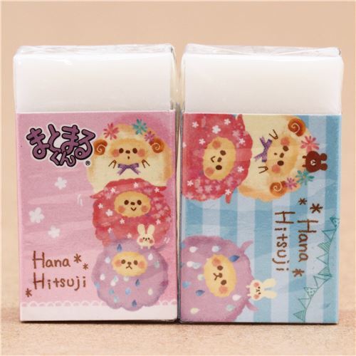 colorful funny sheep animal eraser from Japan modeS4u