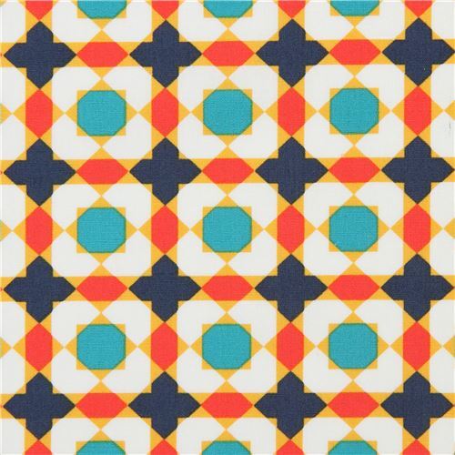 colorful geometric pattern by Art Gallery Fabrics Fabric