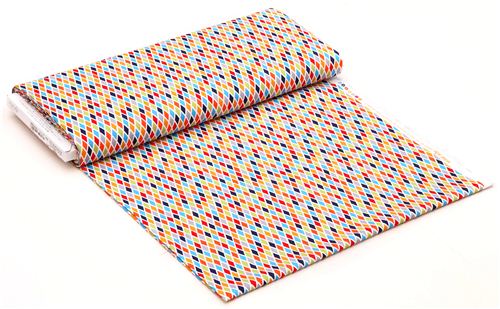 colorful plaid checkerd grid fabric by Michael Miller 3