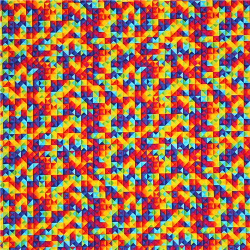 colorful prism Geo pattern fabric by Timeless Treasures USA 4