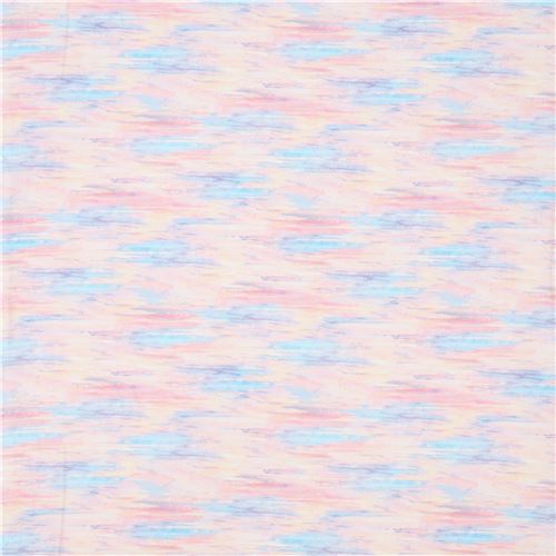 light pink blue Robert Kaufman sky fabric Morningmoon Fairies modeS4u