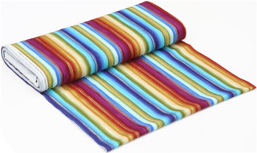 colorful stripe gold metallic fabric by Timeless Treasures Fabric by ...