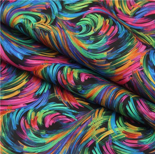 colorful swirl fabric Quilting Treasures - modeS4u