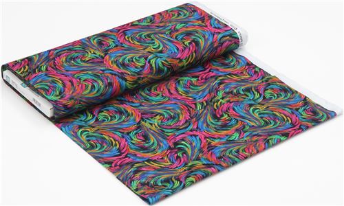 colorful swirl fabric Quilting Treasures - modeS4u