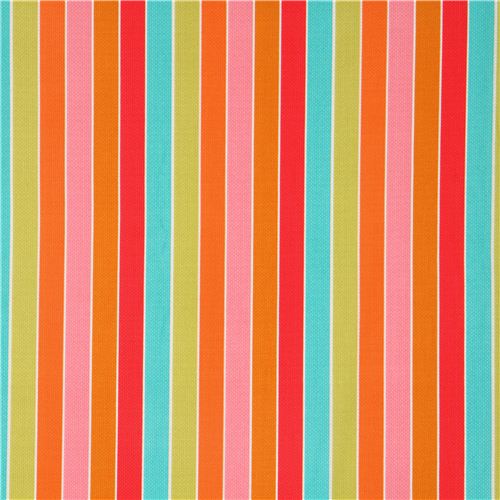 colourful Michael Miller stripe fabric by Patty Young 2