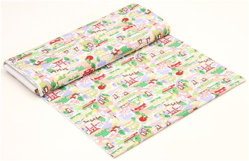 colourful bears in Tokyo Japan animal fabric from the USA 3