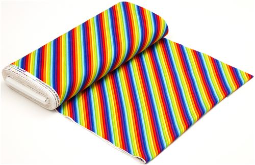 colourful bias stripes Timeless Treasures flannel fabric USA 3