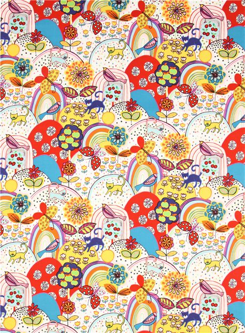 crafts for p kindergarten Alexander by bird hill Henry cat colourful animal fabric