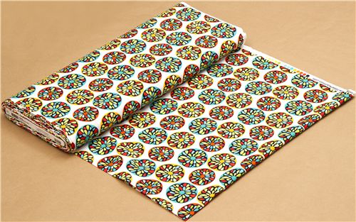 colourful flower fabric par Robert Kaufman 3