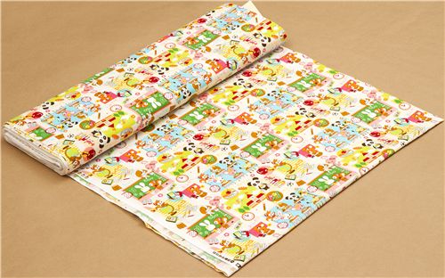 colourful kawaii animal fabric in School de Cosmo de Jap�n3