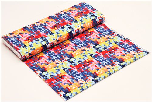 colourful prism triangle fabric by Michael Miller 3
