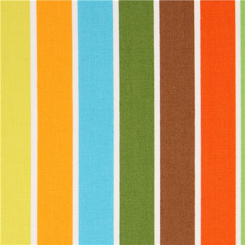 colourful stripes fabric by Robert Kaufman from the USA Fabric by