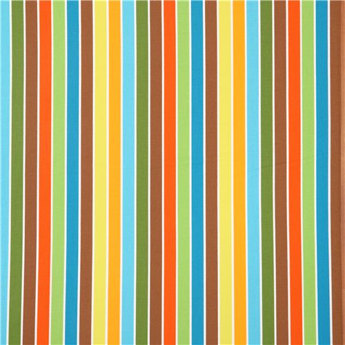 Colourful Stripes Fabric By Robert Kaufman From The Usa Fabric By 