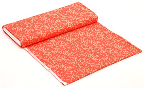 coral orange maritime fabric by Michael Miller Sea Coral 3