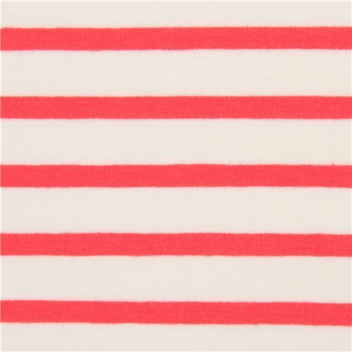 coral-pink stripe Art Gallery Fabrics knit fabric Fabric