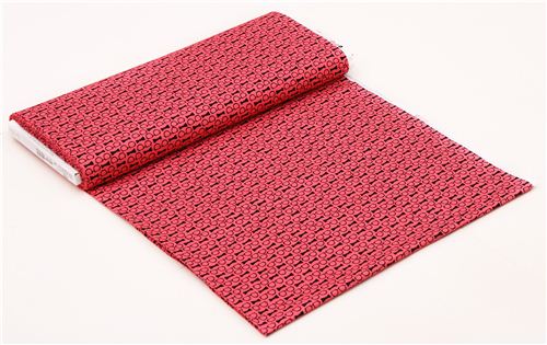 coral red retro glasses & fly fabric by Michael Miller USA 4