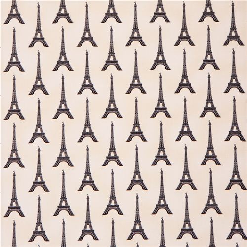 cream Eiffel Tower fabric Robert Kaufman Paris Panache Fabric by Robert ...