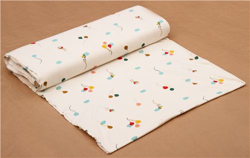 creme 'Happy Sky' bunte Luftballon & Drachen birch Jersey Bio-Stoff USA  4