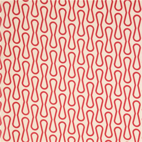 cream 'Loop' ring stripes Cloud 9 organic Barkcloth fabric 3