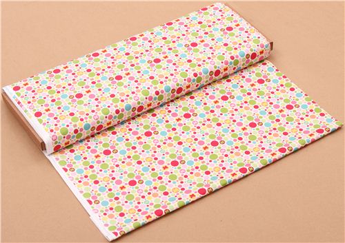 cream Riley Blake butterfly dot fabric Snug as a Bug 4