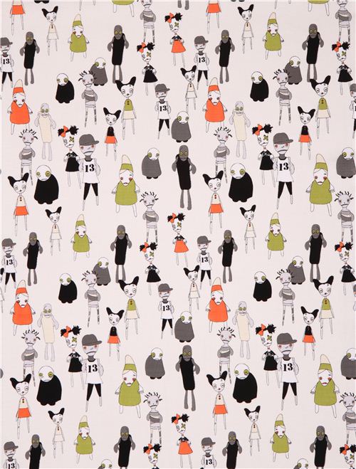 cream Riley Blake zombie fabric Zombie Apocalypse Fabric by Riley Blake ...