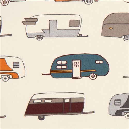 cream caravan organic fabric by birch from the USA 1