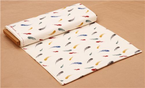 cream colored feather birch Canvas organic fabric USA 3