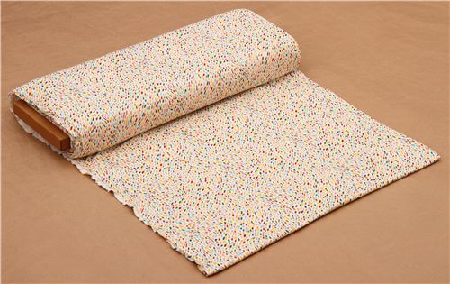 cream colour spot speckled birch knit organic fabric USA 3