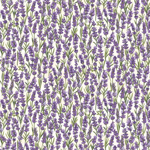 cream fabric purple lavender flower by Northcott Porcelain 2