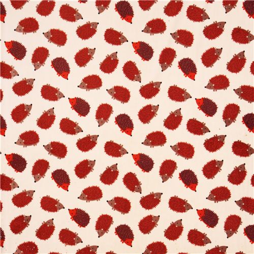 creme Igel Minky Stoff Fleece Pl�sch Timeless Treasures 2