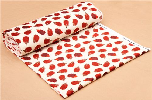 creme Igel Minky Stoff Fleece Pl�sch Timeless Treasures 3