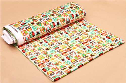 cream owl minky fabric fleece plush Timeless Treasures 3