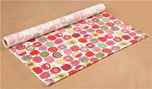 creme-pinker Apfel Frucht Stoff 'Apple of Alexander Henry Laminat Stoff 4