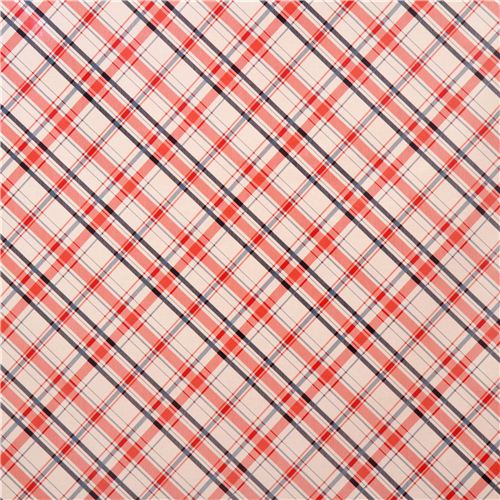 cream plaid pattern fabric Riley Blake Vintage Verona 2